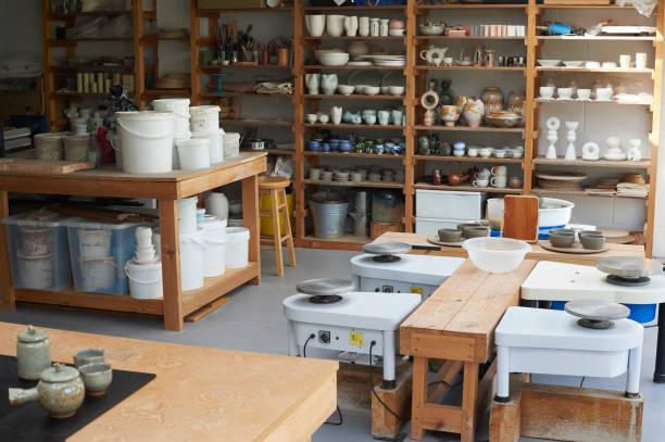Home an empty ceramic studio
